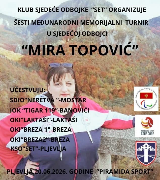 Sjutra memorijalni turnir Mira Topović